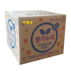 향기누리 2겹-데코꽃무늬엠보싱(색상), 16롤, 1세트
