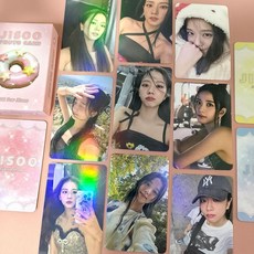 台灣發貨-金智秀小卡JISOO BLACKPINK周边自印拍立得镭射LOMO卡照片卡闪卡, 1個, 【金智秀】5.6*8.6,【双面-镭射小卡50张】不要卡膜