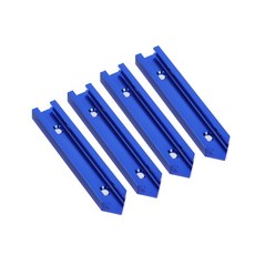 트랙 교차로 키트 목공 슬롯 마이터 지그 더블 프로파일 DIY 도구 19mm, Blue 4pcs
