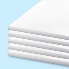 원단보드 10T (백색 하얀색 흰색 A4 8절 4절 우드락 우드보드 폼보드 비접착 보드판 전시용 POP 제작용, 1. 흰색 10T 21x30cm A4 (5장)