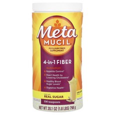 메타무실 4-in-1 식이섬유 무맛 Metamucil 4-in-1 Fiber Unflavored 798g, 1개