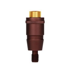 台灣本土貨 結實網頭連接器 抄網快速接頭 快拆抄網頭 撈網轉接頭 防轉動快速連接 堅固耐用, 棕色, 1個