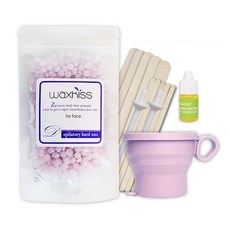 왁스키스 페이스 셀프왁싱 제모 세트 얼굴 수염 눈썹 코털 왁싱, 1개, 100g