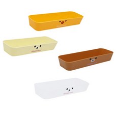 Rilakkuma 懶懶熊 抽屜收納盒 文具 化妝品 餐具 尺寸 24.5cm x 8.5cm x 4.5cm, 詳見包裝, 詳見包裝, 黃