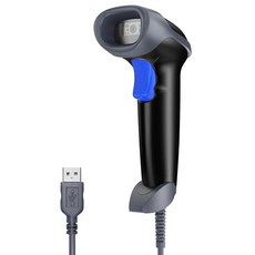 EYOYO EYH2 유선 바코드 USB 스캐너 2D 코드 자동 PDF 휴대용 QR, Blue