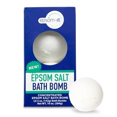 Epsom It Salt 배쓰밤 진정 상쾌한 몸 황산마그네슘 엡섬 솔트 여성 남성용 회복 마그네슘 목욕 소크 무향 2팩 240283, Epsom-It Epsom Salt 배쓰밤 - 진정 및