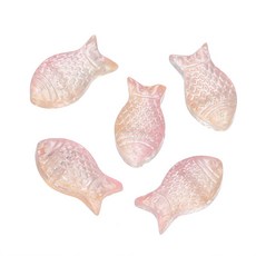 10 개/몫 점진적 작은 금붕어 유리 구슬 DIY 쥬얼리에 대 한 크리스탈 체코어 스페이서 비즈 목걸이 만들기 수제 액세서리, 01 10pcs, 12 Pink yellow