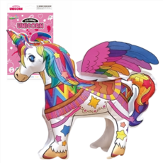 제이랜드 어린이 색칠놀이 컬러링 입체 풍선, 1개, 유니콘