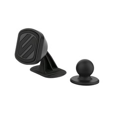 창문 대시보드용 마그네틱 자동차 휴대폰 홀더 2팩 범용 360도 조절 마운트, Double Dash, Black, 1 Pack