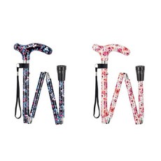 실버타운 페어윈 뷰티풀그립 1발 (접이식) 보조보행지팡이 간병인 요양보호사, FS-411BK(뷰티풀 블랙)