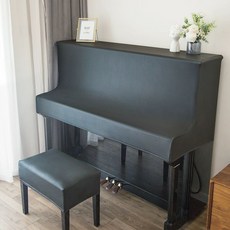 피아노커버 덮개 건반 키보드 북유럽 유럽형 의자, 1인용 길이 60cm 38cm 17cm, 1개, 스탠딩피아노 커버-가죽-다크그레이