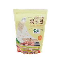 富麗有機 糙米麩 500G 台灣優質米食, 1個, 富麗有機糙米麩500G【一包】