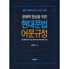 문해력을 향상을 위한 현대문법 어문규정 - 글을 이해하고 쓸 수 있는 능력, 김흥중, 공감의힘