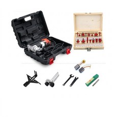 1000W 鋁體電動木工修邊機 / 電木銑開槽開孔機 保固半年, 1個, 有線110V電動木工修邊機(送銑刀套組)