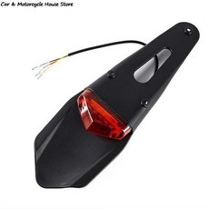 테일 램프 후미등 데루등 범용 Polisport 오토바이 LED 라이트 리어 펜더 스톱 엔듀로 더트 바이크 미등 MX 트레일, 3)RD