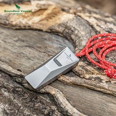 純鈦戶外口哨 120分貝 附收納袋, 1個, 轎跑型口哨 120分貝  送收納袋