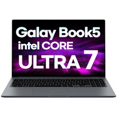 삼성노트북 갤럭시북5 가성비 사무용 대학생 인강용 광시야각 동영상 업무용 노트북추천, 그레이, 코어Ultra7, 512GB, 16GB, WIN11 Home, NT750XHW-A71A