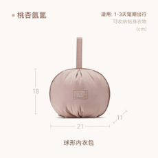 內衣收納包 旅行貼身衣物收納袋, 桃粉, 21*13*18cm