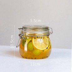 密封罐 食品級玻璃瓶 家用醃漬泡菜辣椒醬儲物罐 兩個裝, 小號 特級加厚/無鉛玻璃 ,加厚耐用/破損包賠/盜圖必究, 1個