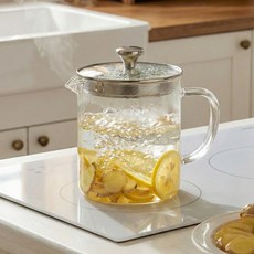 더존쿡 인덕션 내열 유리주전자 국내생산 티포트 티팟 가정용 약탕기 3.5L