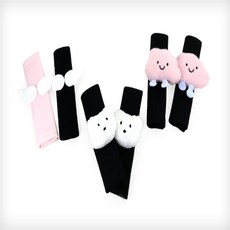 완자스토어 차량 안전벨트 커버 어린이안전벨트커버, 화이트 베어