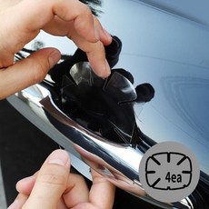 자동차 도어손잡이 PPF 보호필름 4pcs 흠집방지용품 pbh+077Yz