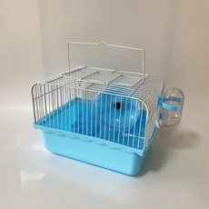 【獅子王寵物】 倉鼠籠 單層籠子 基礎款 小田園 B001, 4#淺藍色, 1個