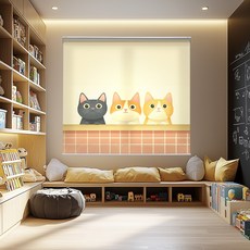 아라크네 맞춤제작 키즈 실사롤스크린