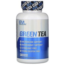 EVLUTIONNUTRITION 無麩質綠茶素食膠囊, 1瓶, 60顆