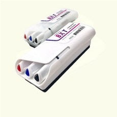 화이트보드 지우개 마카 3개 스테들러형광펜 모나미보드마카 강템, 1개