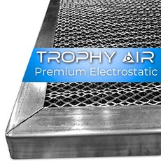 TROPHY AIR 세척 및 재사용 가능한 사무실 한 영구 미국 평생 증가(5 /보일러 또는 흐름 필터 제조 지속 가정 에어 정전기 6단계 - AC HVAC 공기, 24x30x1