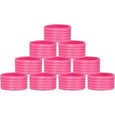 테니스 그립 테이프 라켓 교체 손잡이 메카닉시 실리콘 링 밴드 고무 미끄럼 방지 오버그립 제자리에 고정, Fuchsia