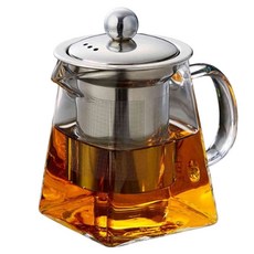 내열유리 티포트 허브, 투명, 1개, 550ml