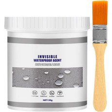 보이지 않는 방수제 액체 방수 실란트 투명 코팅 2 in 1 실란트 및 누수 수리 코팅 (300g), 30g