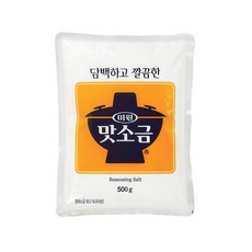 Chung Jung One Miwon MSG 소금 시즈닝 0.5kg(1파운드) TikTok 바이러스 오이 MSG 글루타민산 모노나트륨 파우더 251448, 미원 소금(MSG 소금), 17.64 Ounce (1팩)