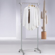 국산 좁은공간 소형 스탠드 이동식 옷걸이행거 세련된 튼튼한행거
