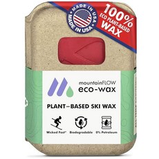 MountainFLOW 식물 기반 생분해성 석유 프리 스키/스노보드 핫 왁스 콜드 -21 -9C 2팩 [호환]