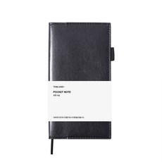 톤랜드 가죽 포켓 수첩, 블랙, 1개