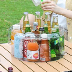 아리포유 투명 접이식 대야 물놀이방수가방