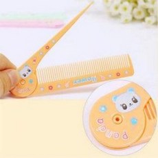 귀여운 디자인 접이식 헤어 브러쉬 파우치 속 쏙 여행템