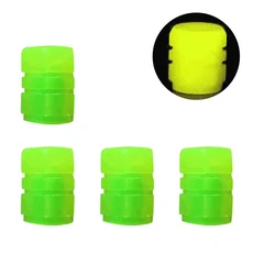 맞춤형 범용 발광 장식 타이어 밸브 캡 오토바이 및 자전거용 스템 깍지 커버, Yellow