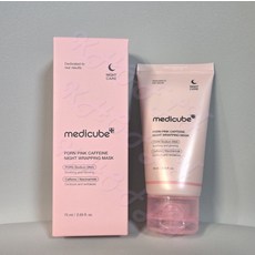 메디큐브 메디큐브 PDRN 핑크 카페인 나이트 랩핑 마스크 75ml, 1개, 1개입
