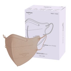 힐타임 코코핏 KF94 컬러 마스크 소형XL 새부리형 숨쉬기편한, 25매입, 1개, 샌드베이지