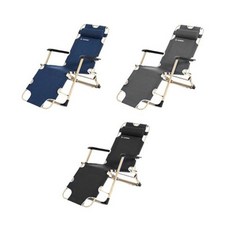 와이드업 침대의자 캠핑의자 접이식침대 접이식의자, 네츄럴블랙