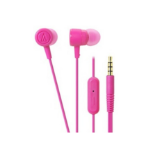 오디오테크니카 터치 노이즈 감소 3.5mm 유선 이어폰, pink, ath - ckl220is