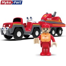 소방관 소방구조대 자동차 기차레일 장난감 6살남아 유아 키즈카페