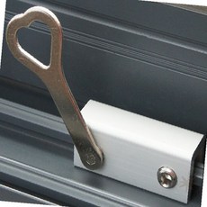 고리 방지 보안 미닫이창 가정용 사무실 장치 잠금 고정 침입 안전 도난 예방, 1개, 노란렌치만