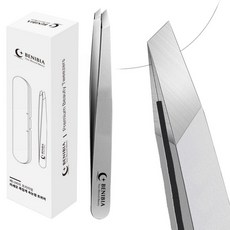 베니비아 정밀 미세모족집게 속눈썹 핀셋 트위저, 실버