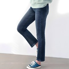 탑스웨이크 여성용 일자 빅사이즈 워싱 청바지 503