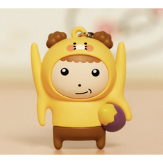 마루와강지 카카오프렌즈 키링, 1개, 옐로우